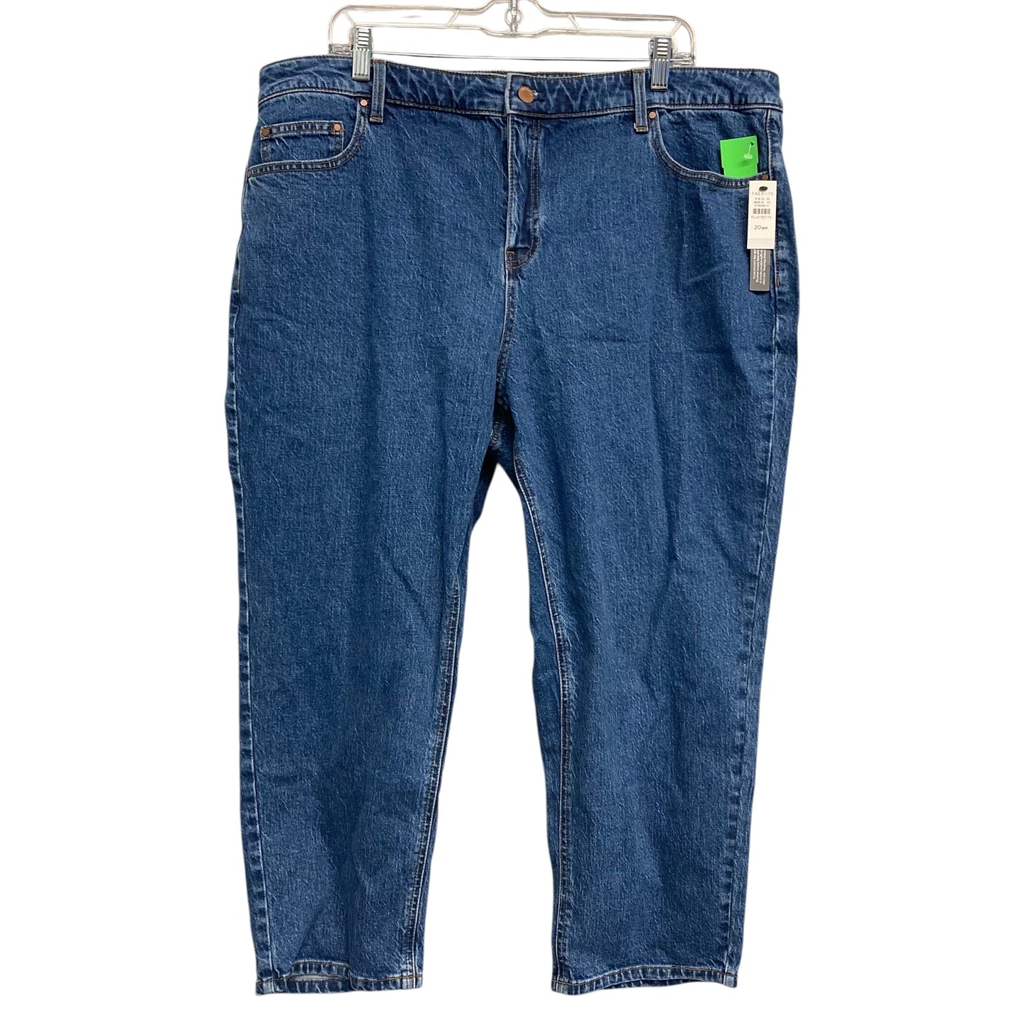 Jeans Straight By Talbots In Blue Denim, Size:20