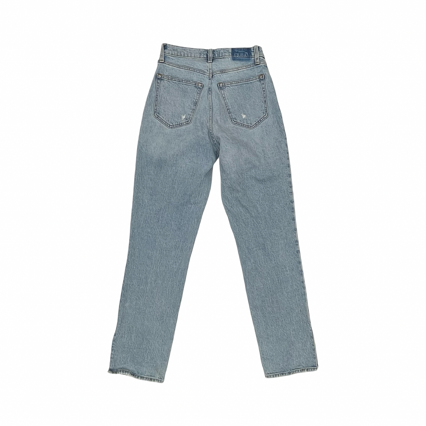 Jeans Straight By Abercrombie And Fitch In Blue Denim, Size:6