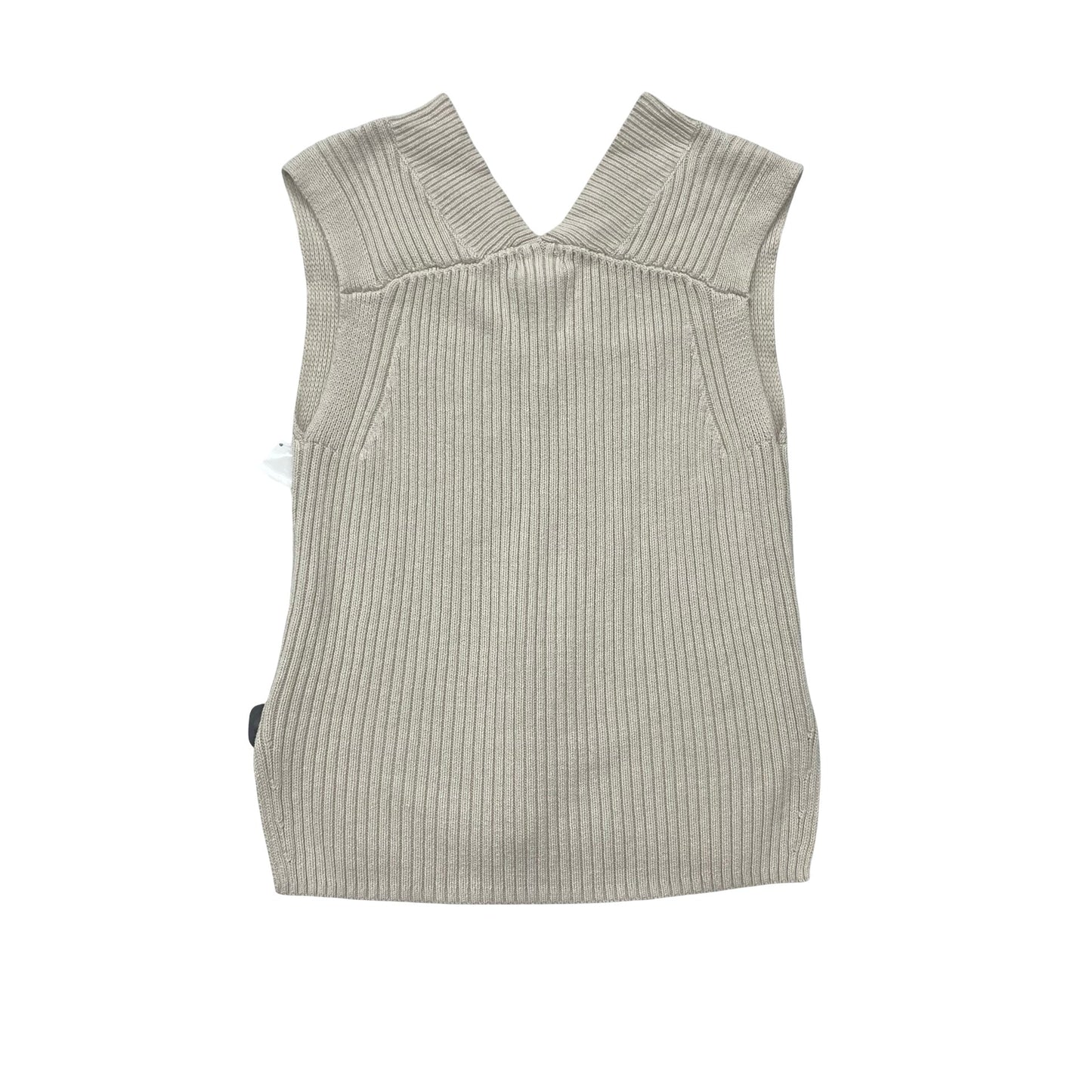 Vest Sweater By H&M In Taupe, Size:Xs