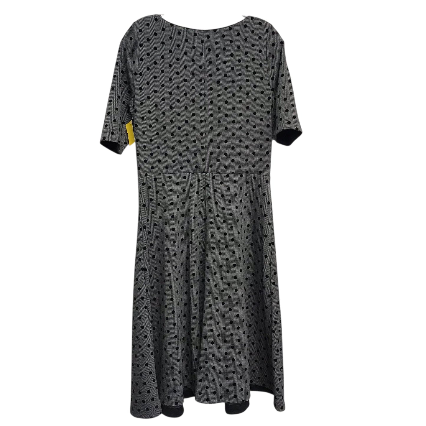 Dress Casual Midi By Lands End In Polkadot Pattern, Size:S