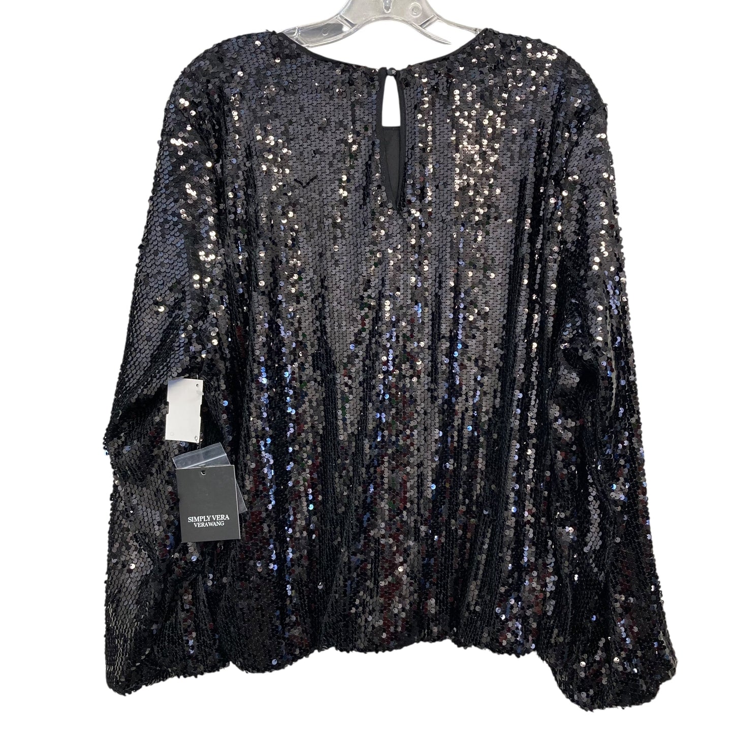 Top Ls By Simply Vera In Black, Size:Xl