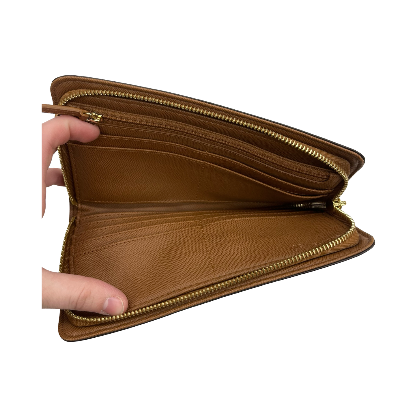 Wallet Designer By Michael Kors In Brown, Size:Large