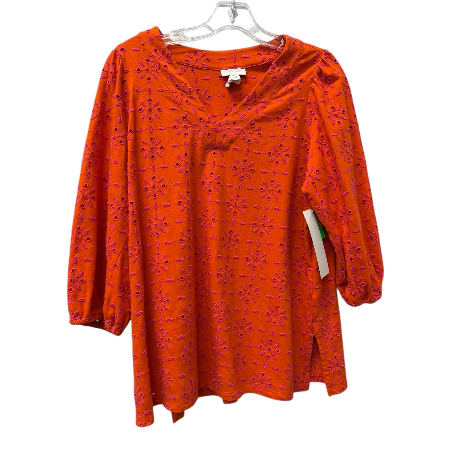 Top Ls By J. Jill In Orange, Size:Sp