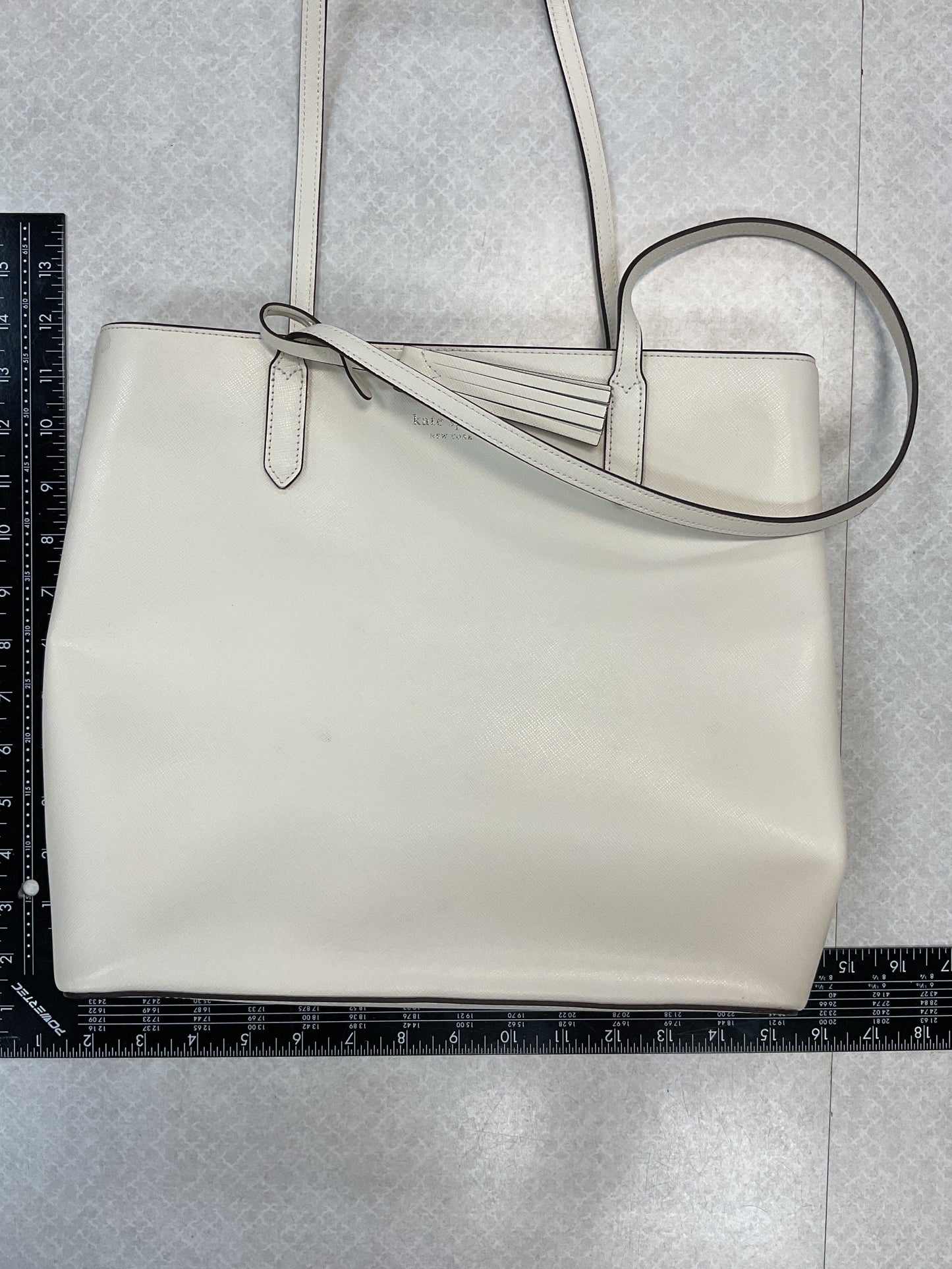 Handbag Designer By Kate Spade In White, Size:Large