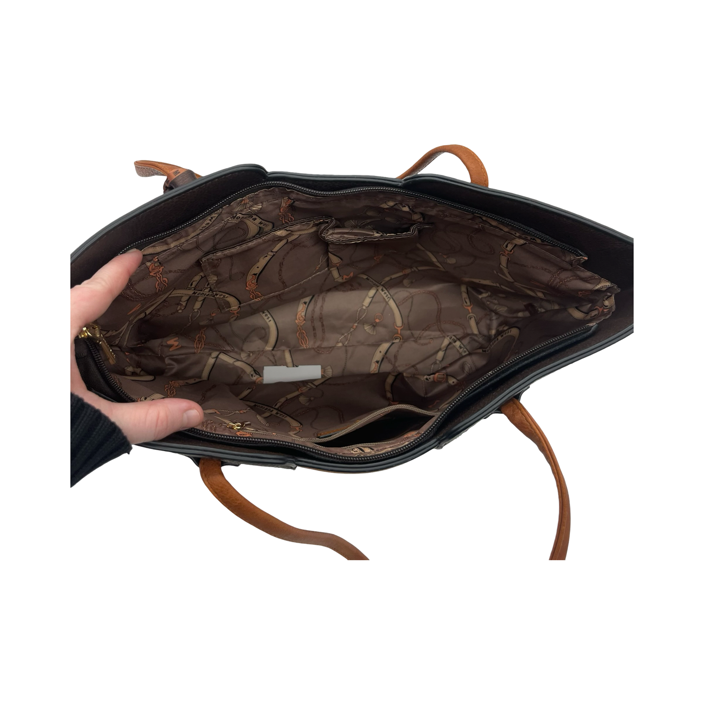 Handbag By Clothes Mentor In Brown, Size:Medium