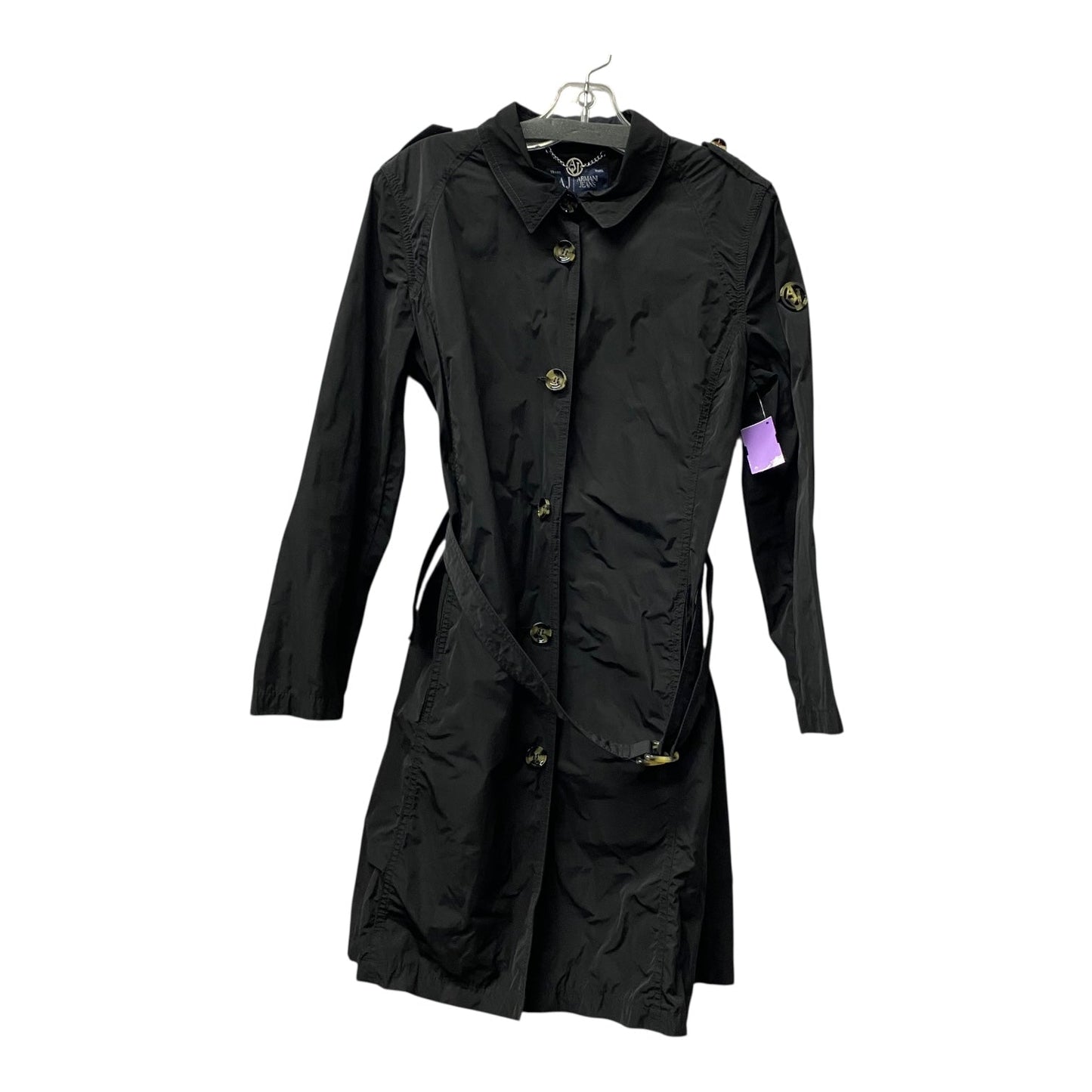 Coat Raincoat By Armani Exchange In Black, Size:M