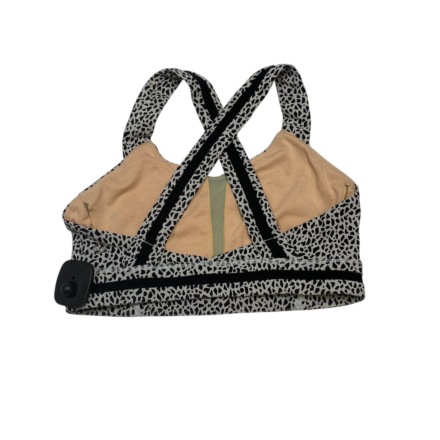 Athletic Bra By Lululemon In Black & White, Size:S