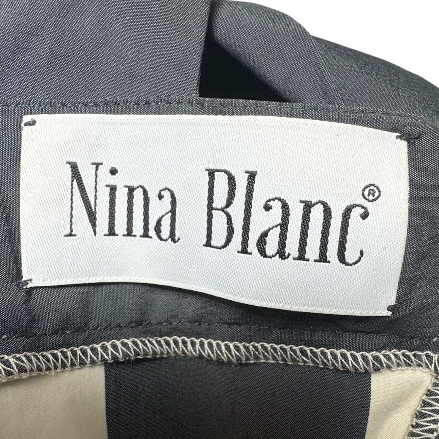 The Ivory Stripes Eliot Top By Nina Blanc In Ivory Striped Pattern, Size: S