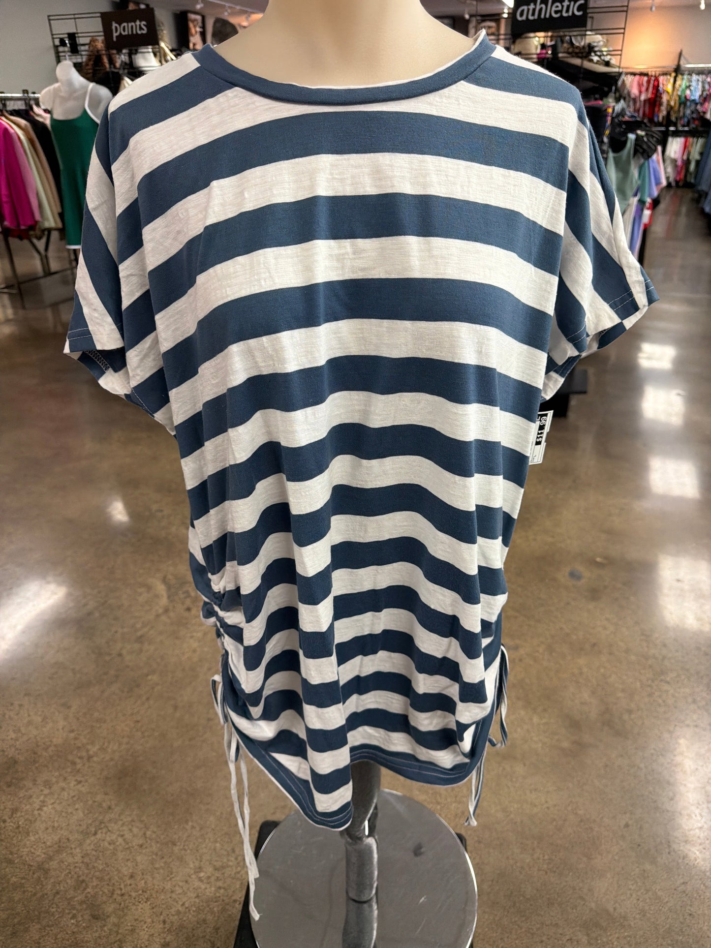 Top Ss By Listicle In Striped Pattern, Size:L