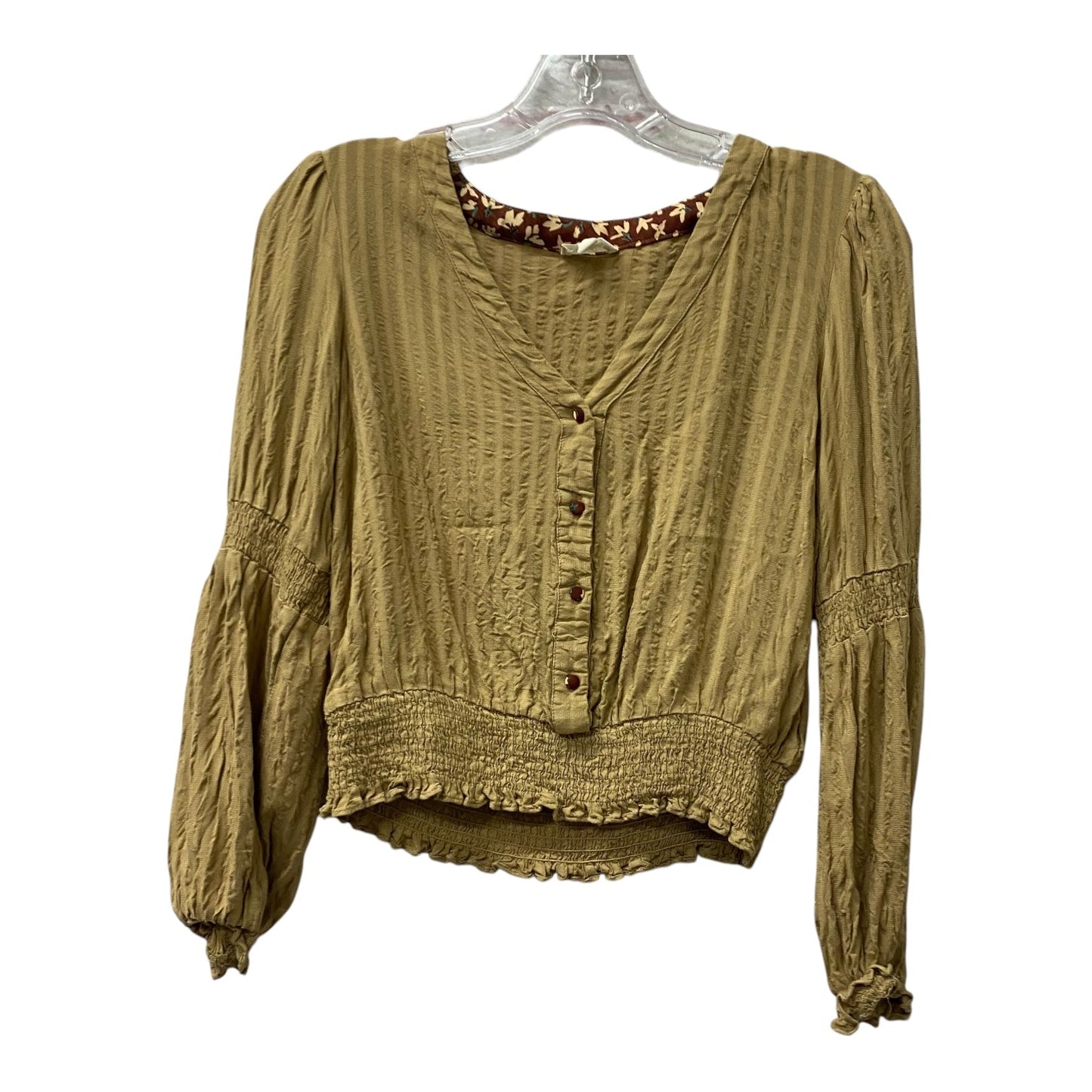 Top Ls By Hem & Thread In Tan, Size:M