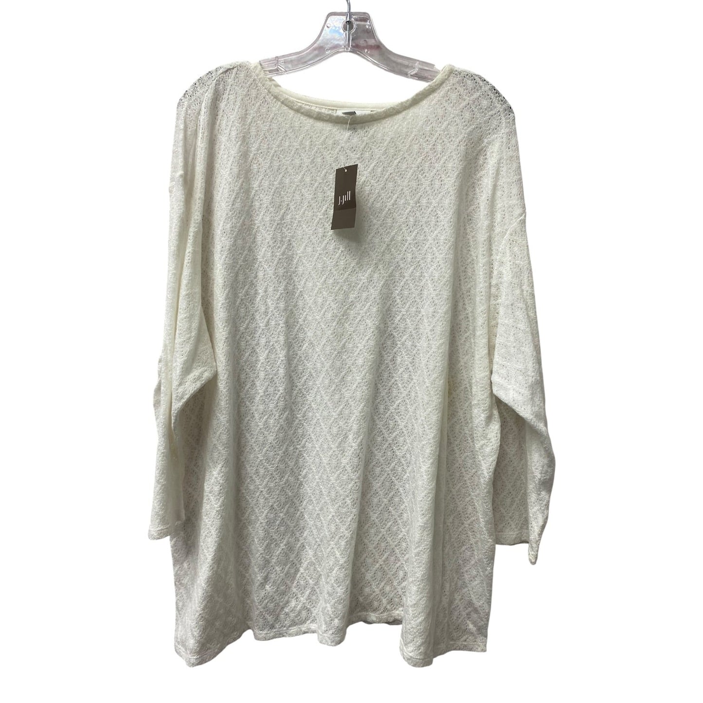 Sweater By J. Jill In White, Size:3X