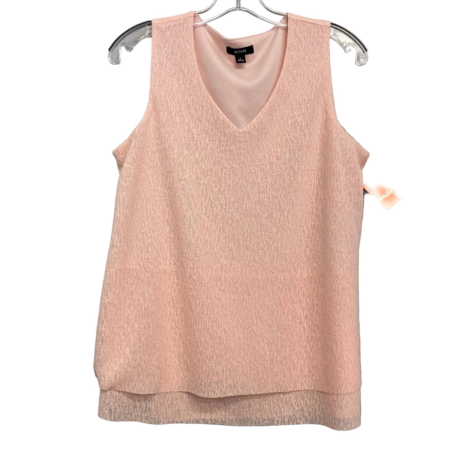 Top Sleeveless By Alfani In Peach, Size:S