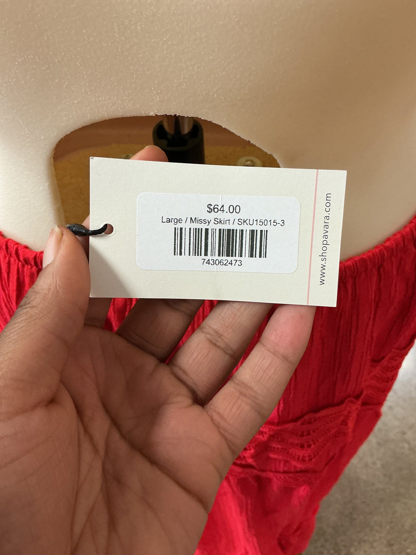 Skirt Maxi By Fore In Red, Size:L
