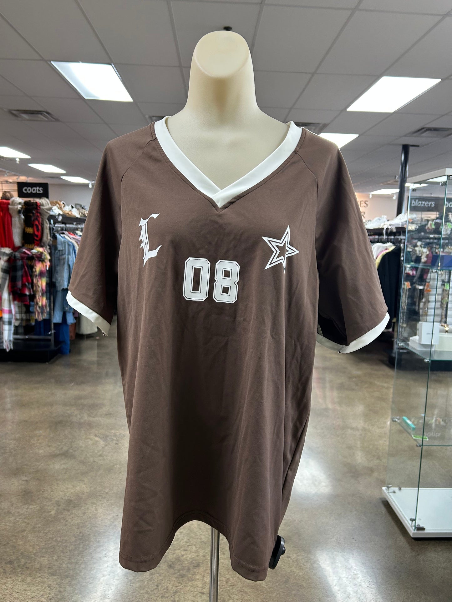 Top Ss By Clothes Mentor In Brown, Size:Xs
