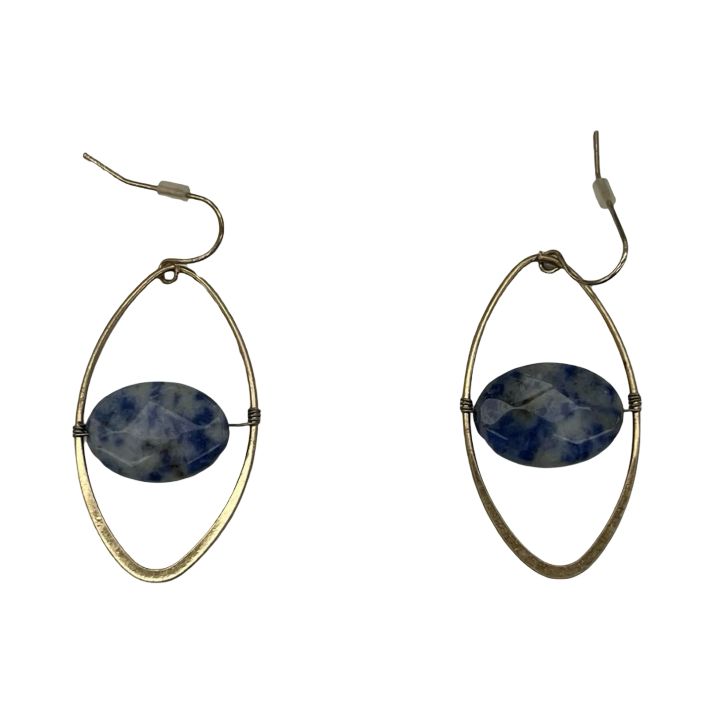 Earrings Dangle/Drop By Clothes Mentor In Blue & Gold