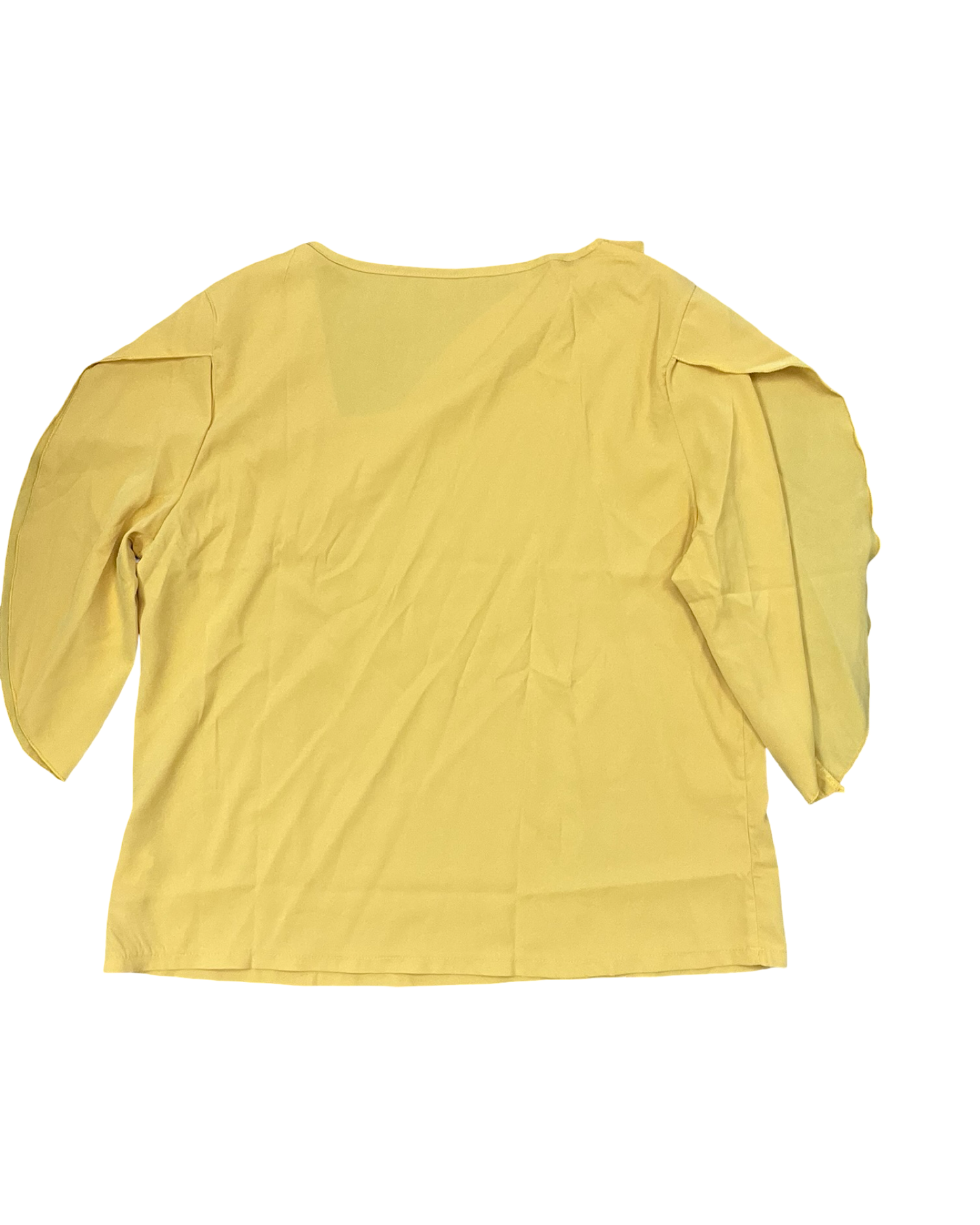 Top Ss By Clothes Mentor In Yellow, Size:Xl