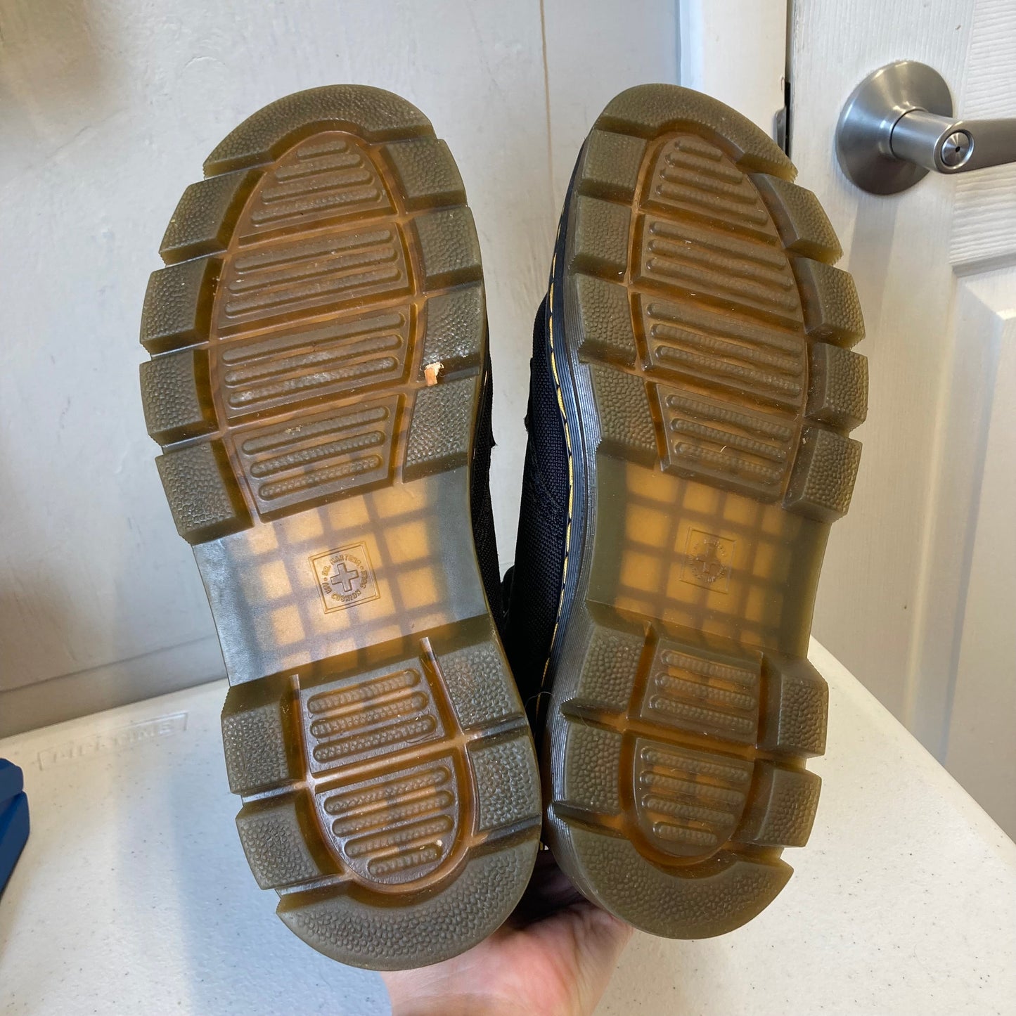 Boots Combat By Dr Martens In Black, Size:9