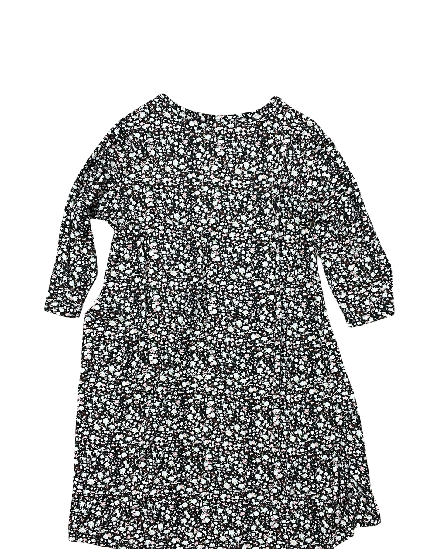 Dress Casual Midi By Clothes Mentor In Floral Print, Size:Xl