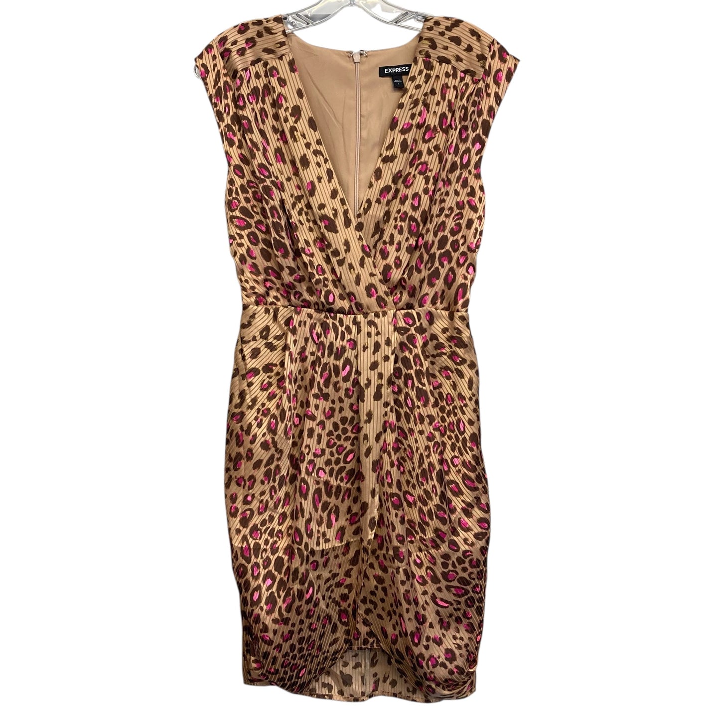 Dress Party Short By Express In Animal Print, Size:S