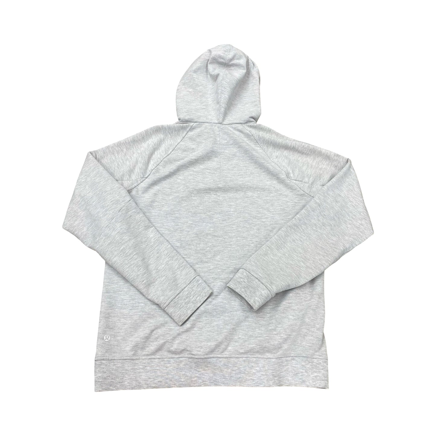 Athletic Sweatshirt Hoodie By Lululemon In Grey, Size:M