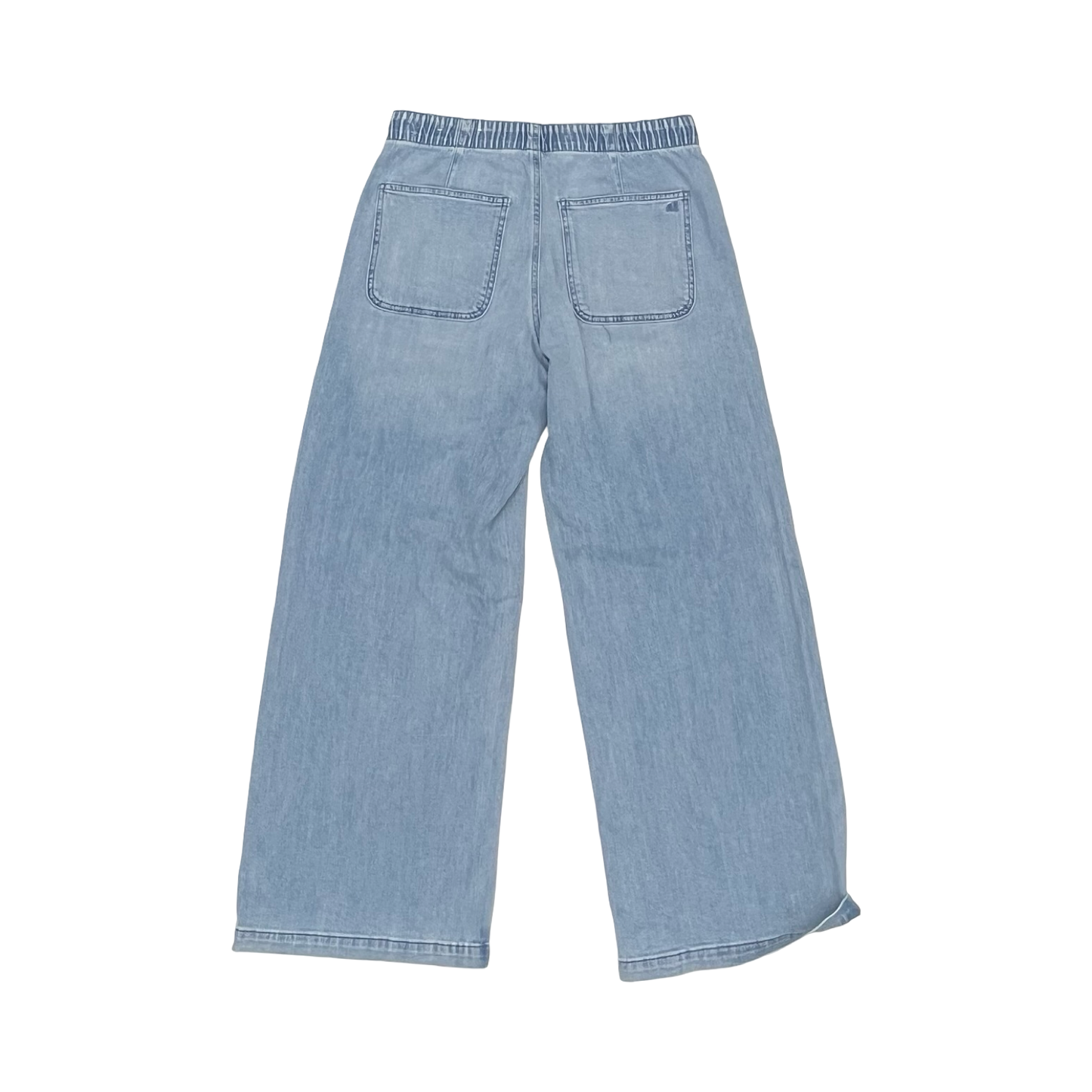 Jeans Wide Leg By American Eagle In Blue Denim, Size:S