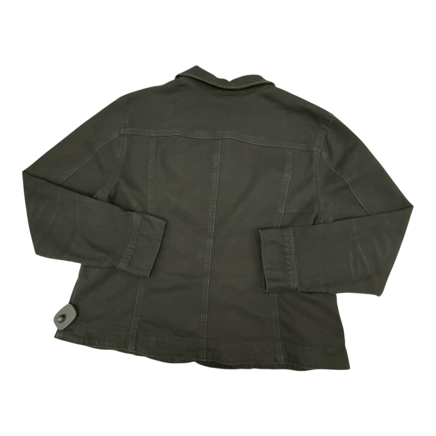 Jacket Denim By Charter Club In Black, Size:Xl