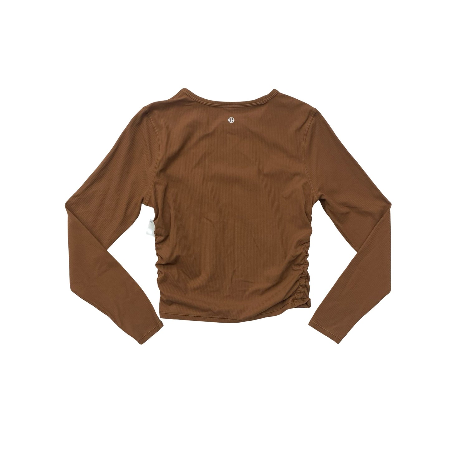 Athletic Top Ls Crewneck By Lululemon In Brown, Size:M