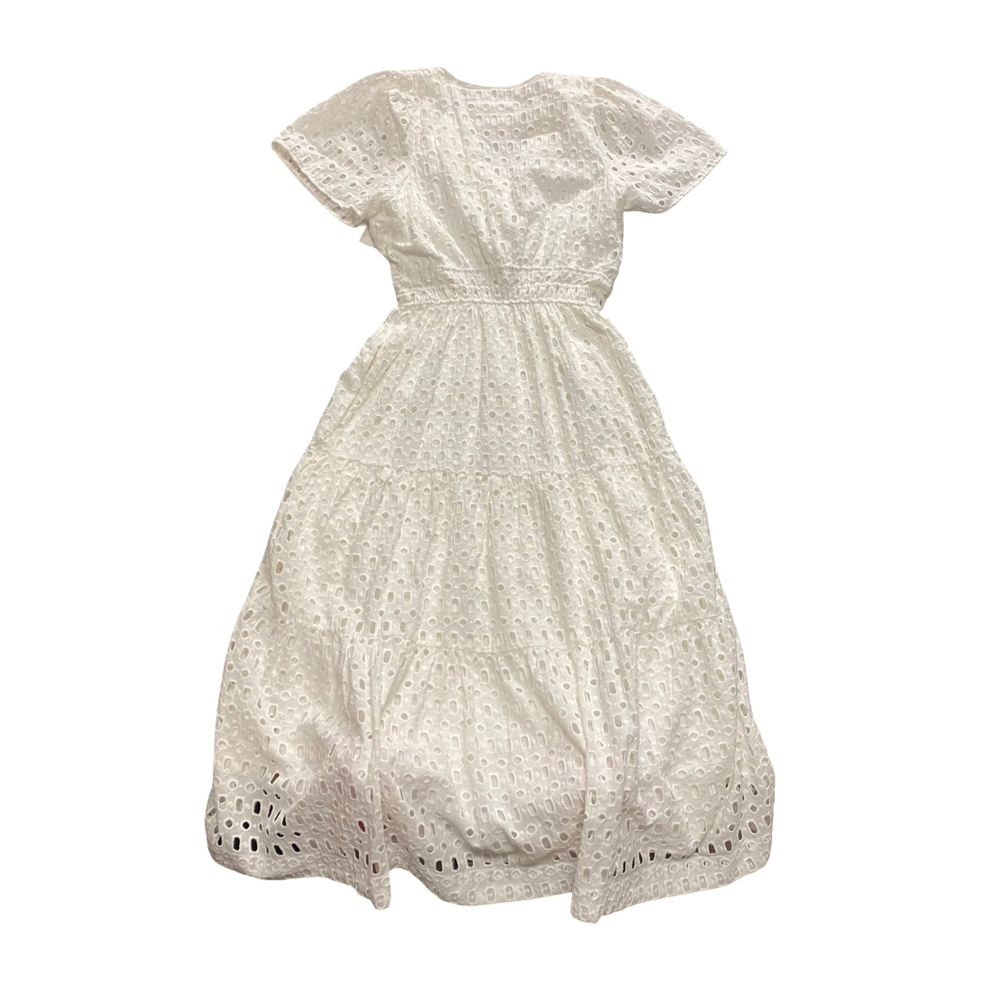 Dress Party Long By Anthropologie In White, Size:Xl