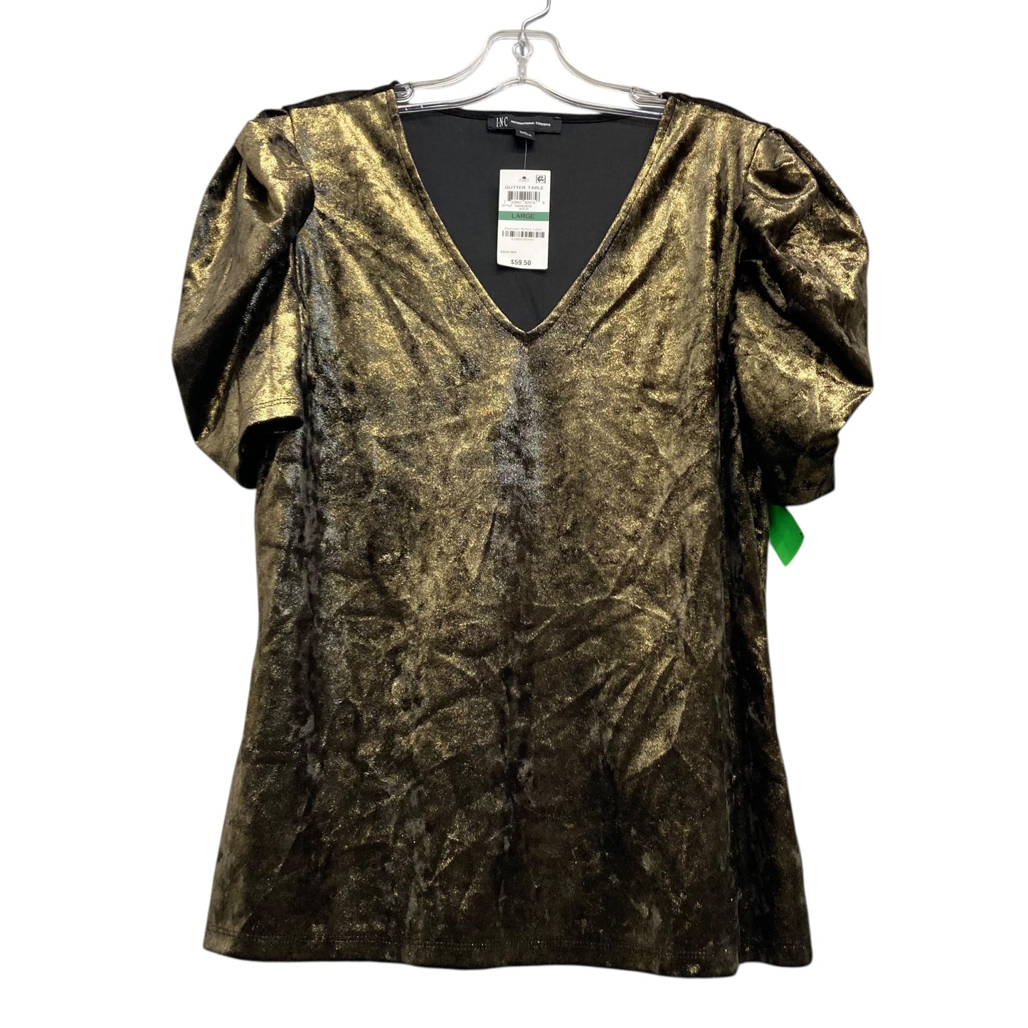 Top Ss By Inc In Gold, Size:L