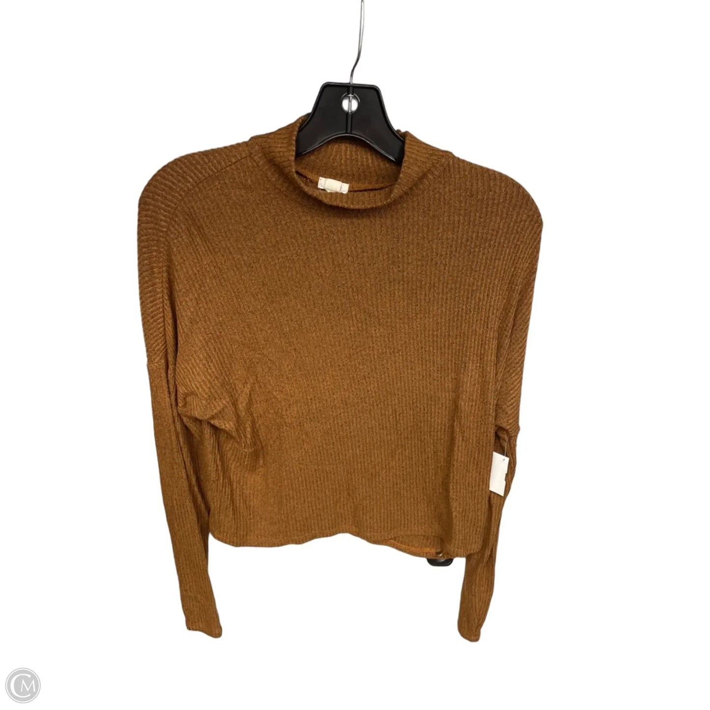Top Long Sleeve By Garage In Brown, Size: M