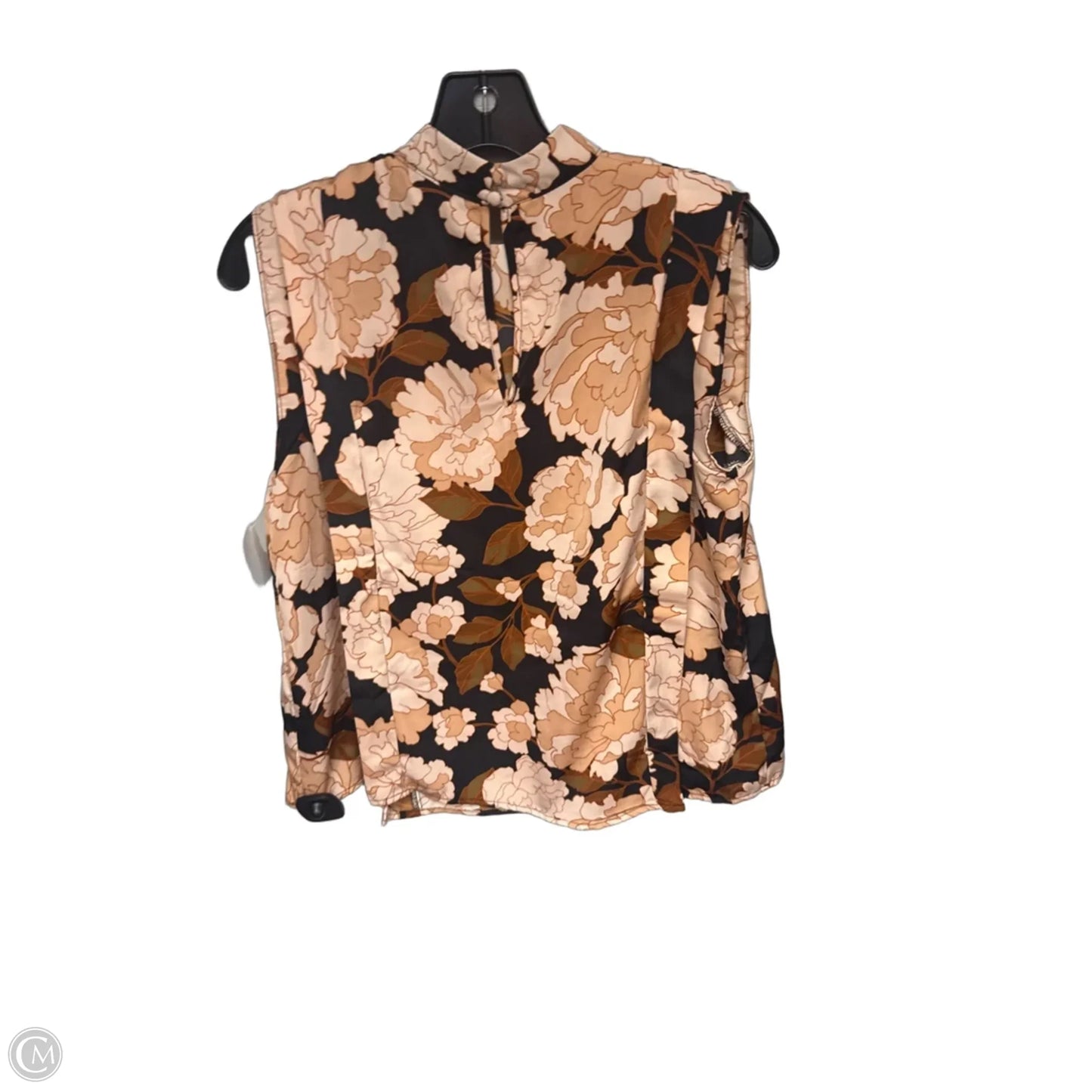 Top Sleeveless By Who What Wear In Brown, Size: S