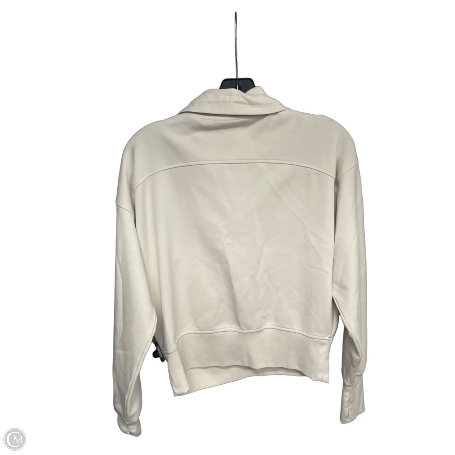 Athletic Sweatshirt Hoodie By Old Navy In Cream, Size: S