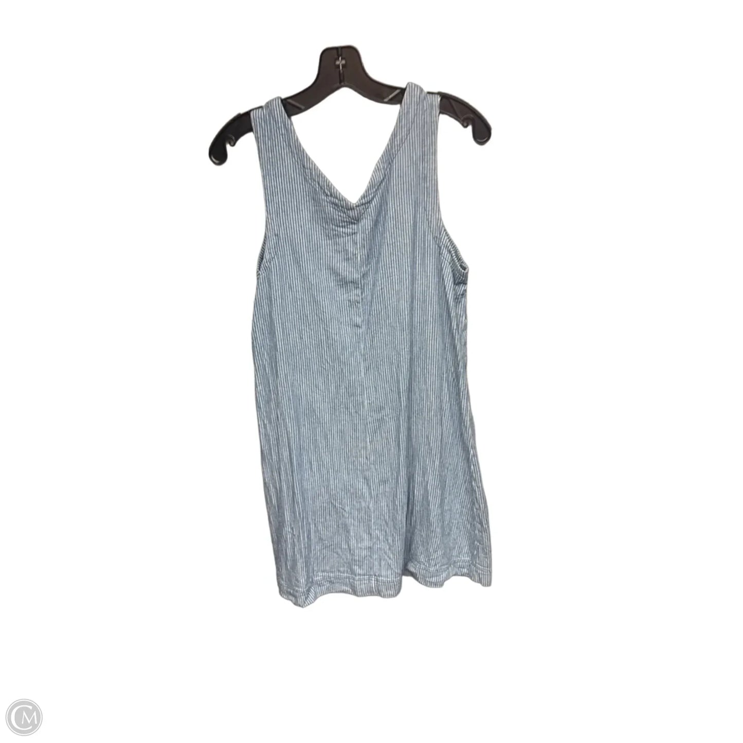 Dress Casual Midi By Old Navy In Blue & White, Size: S