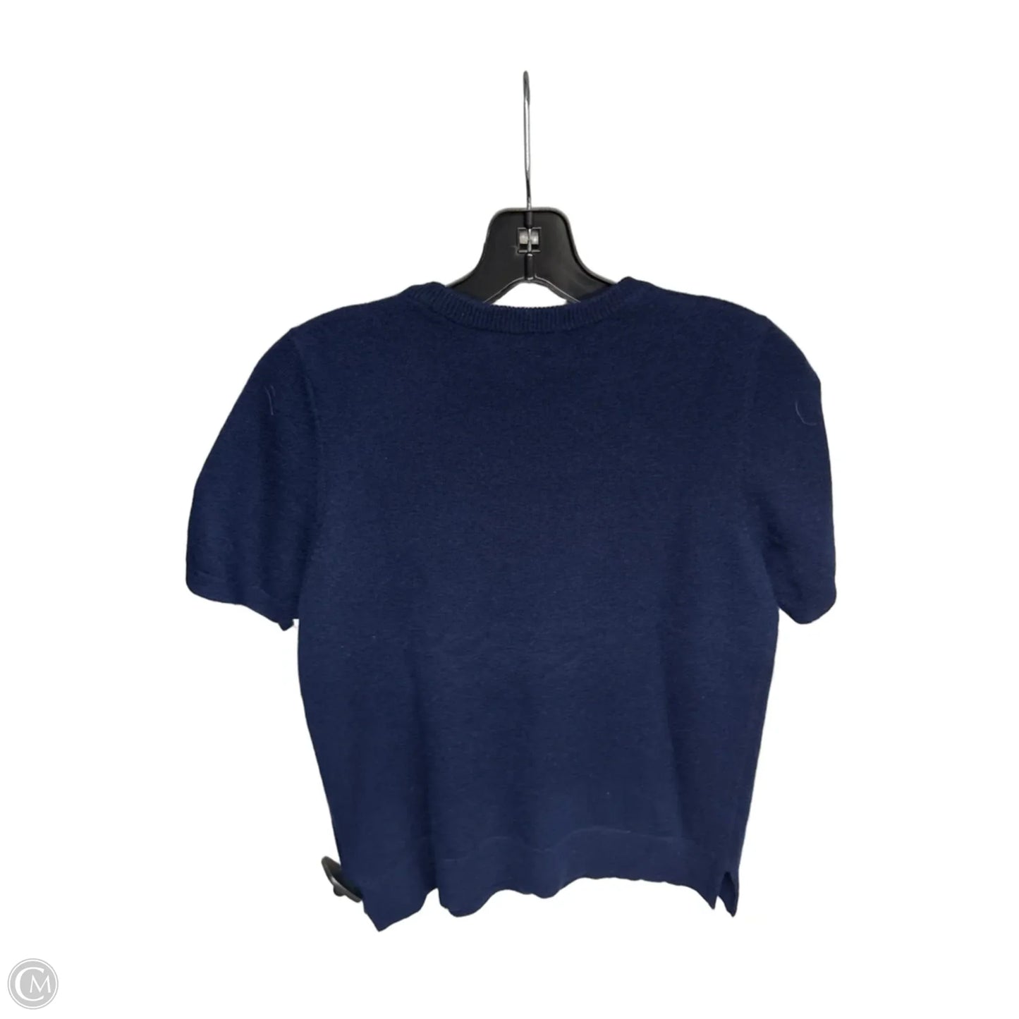 Sweater Short Sleeve By Charter Club In Blue, Size: S