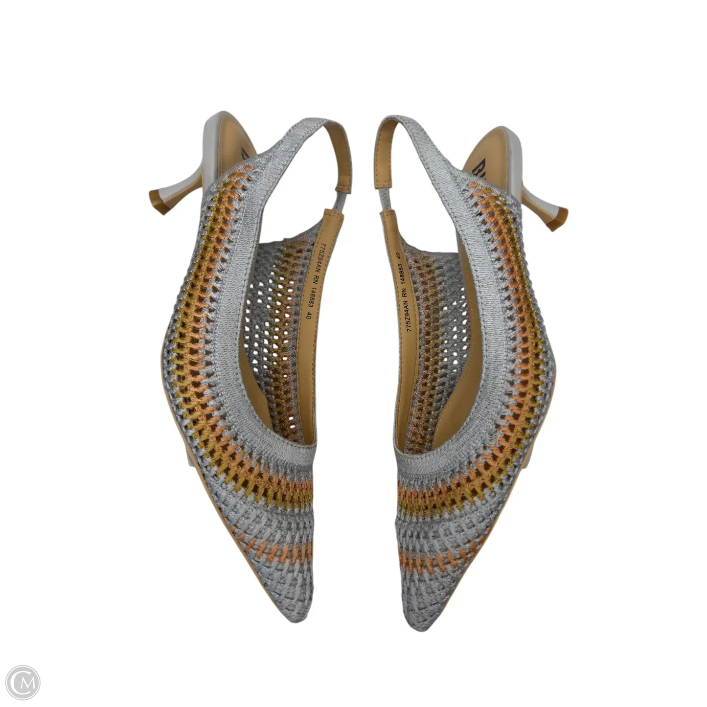 Shoes Heels Kitten By Anthropologie In Grey, Size: 8.5