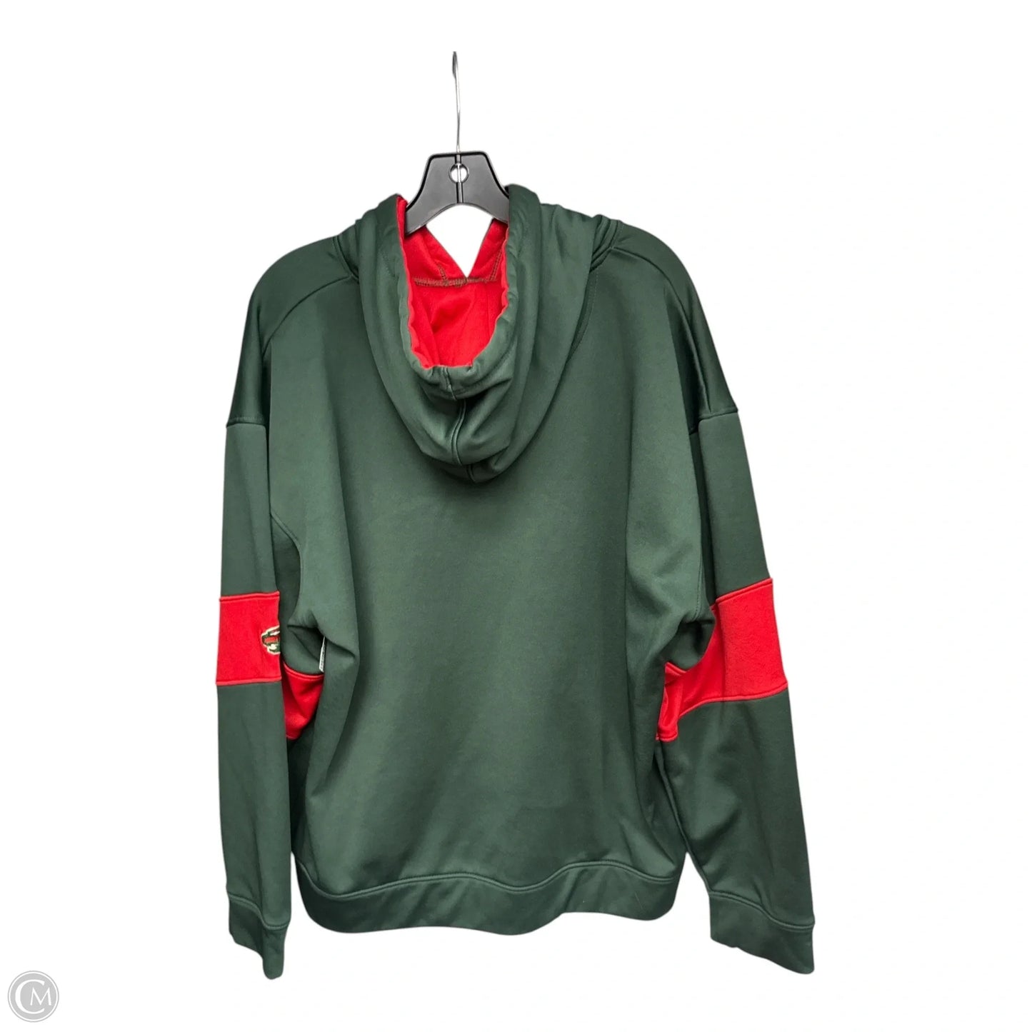 Sweatshirt Hoodie By Nhl In Green & Red, Size: Xl
