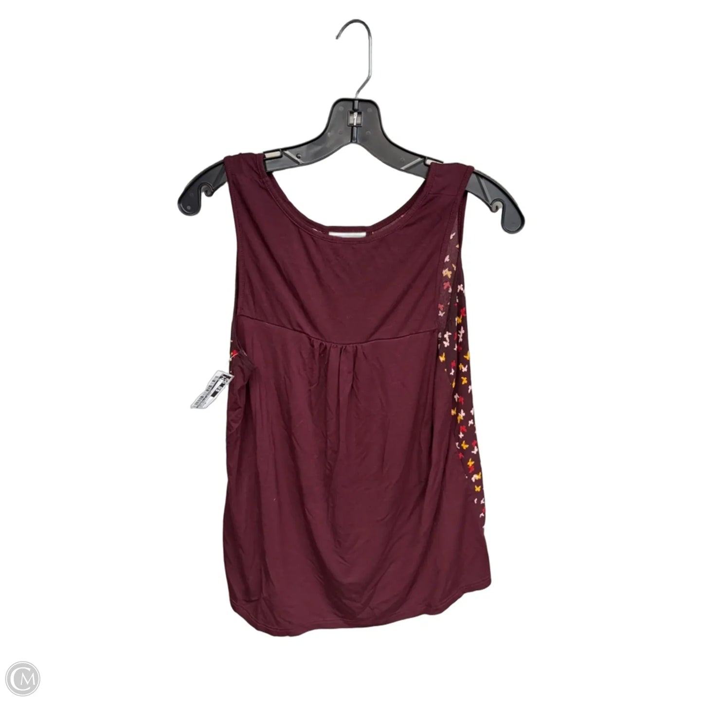 Top Sleeveless By Market & Spruce In Maroon, Size: M