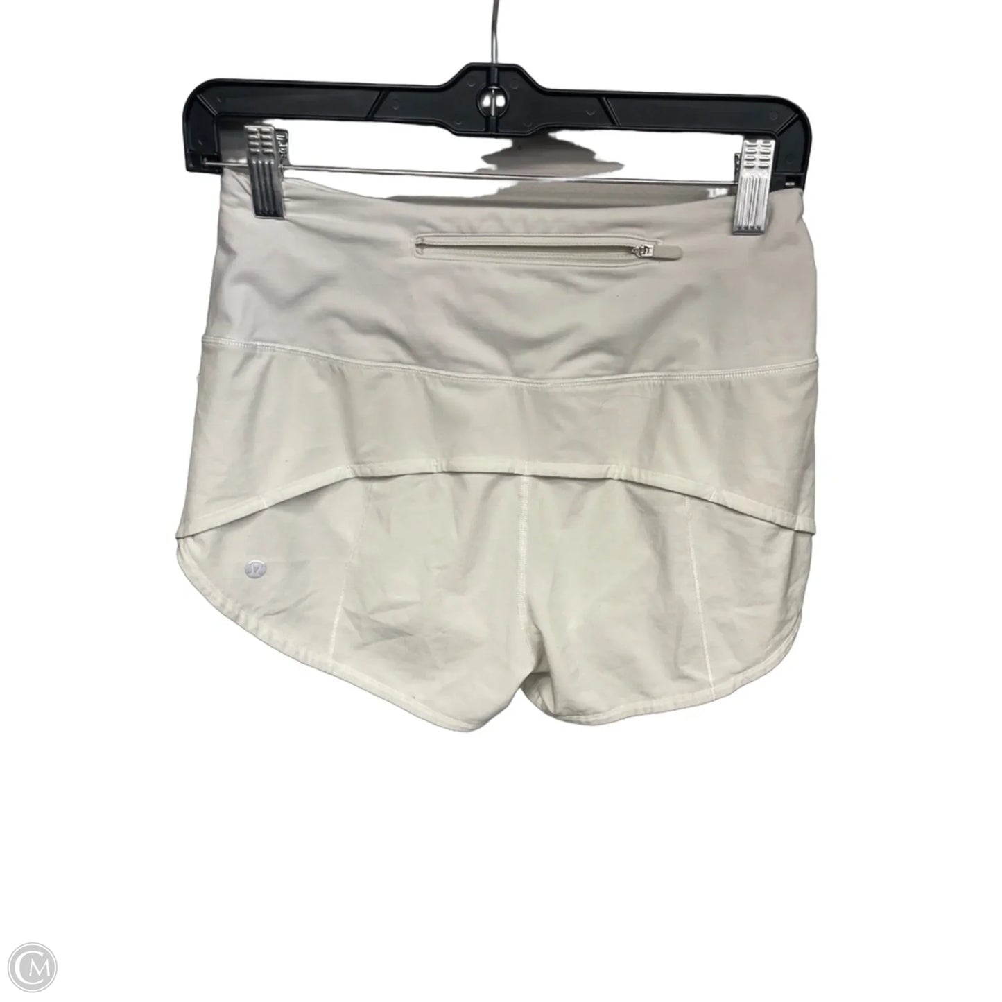 Athletic Shorts By Lululemon In Cream, Size: 4