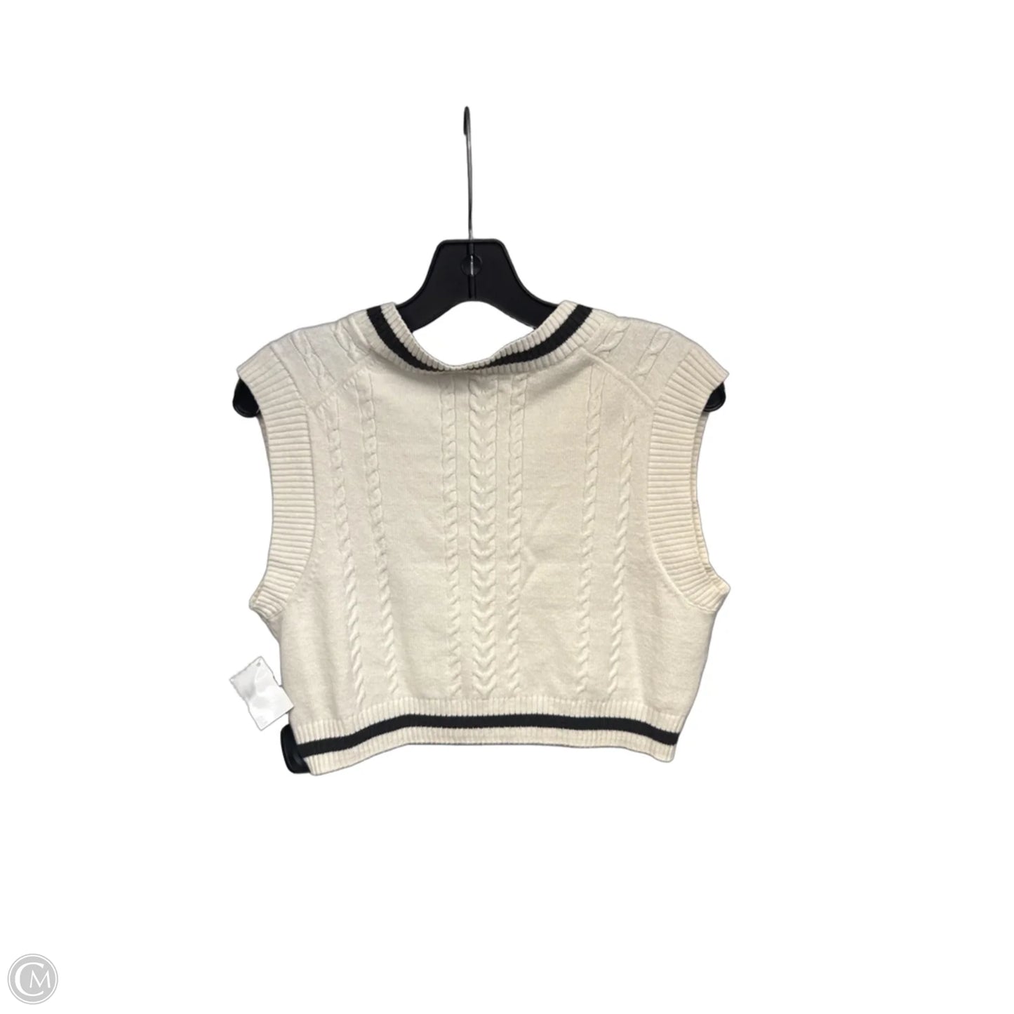 Vest Sweater By Sunday Best In Cream, Size: Xs