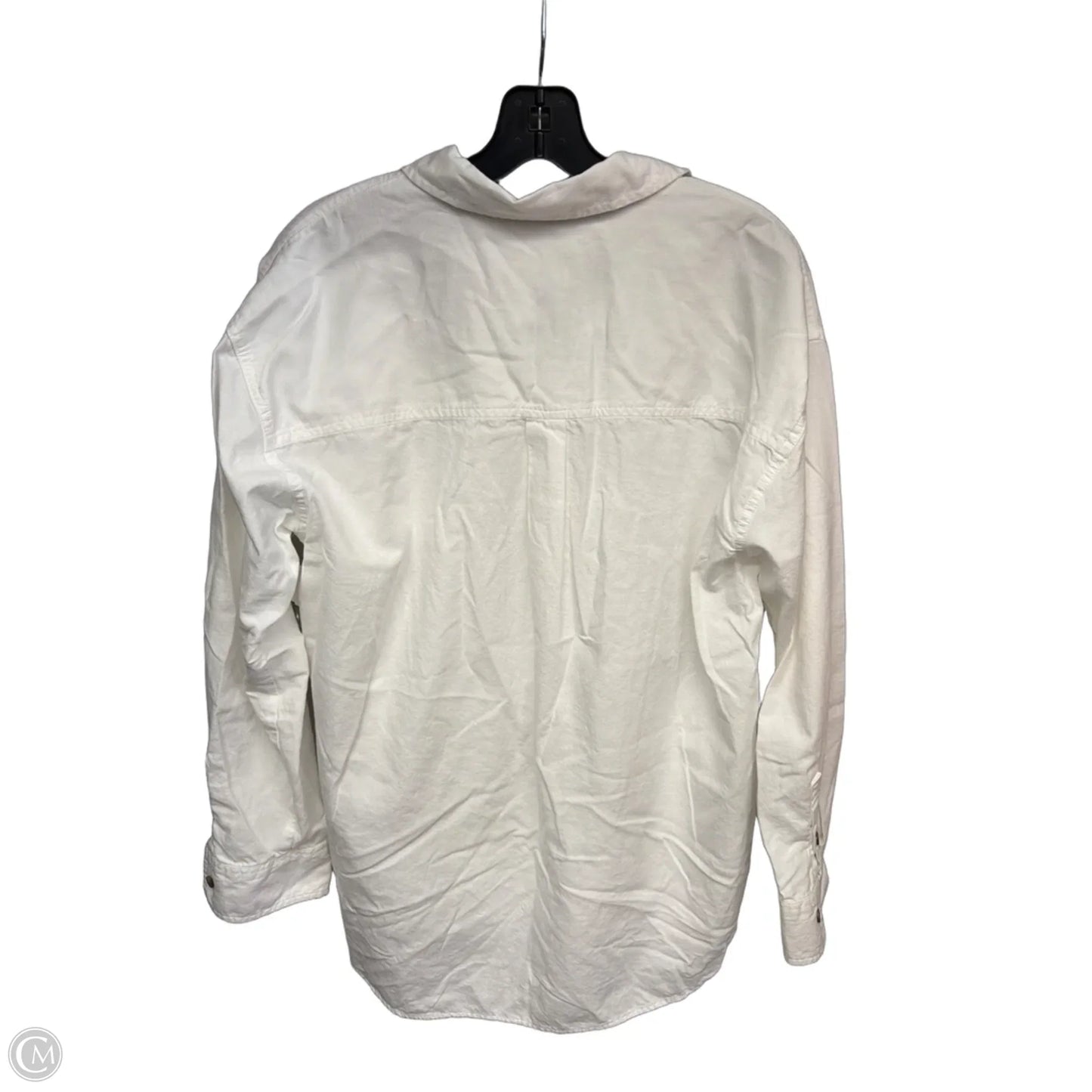 Top Long Sleeve By Universal Thread In White, Size: M