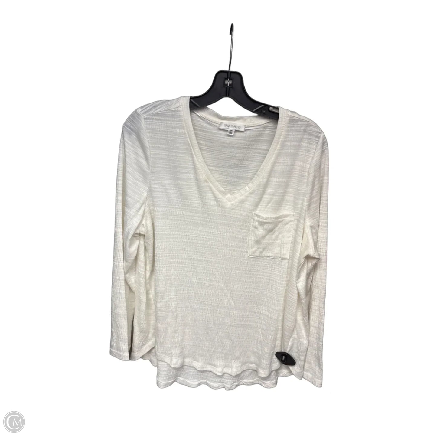 Top Long Sleeve By Daily Thread In White, Size: L