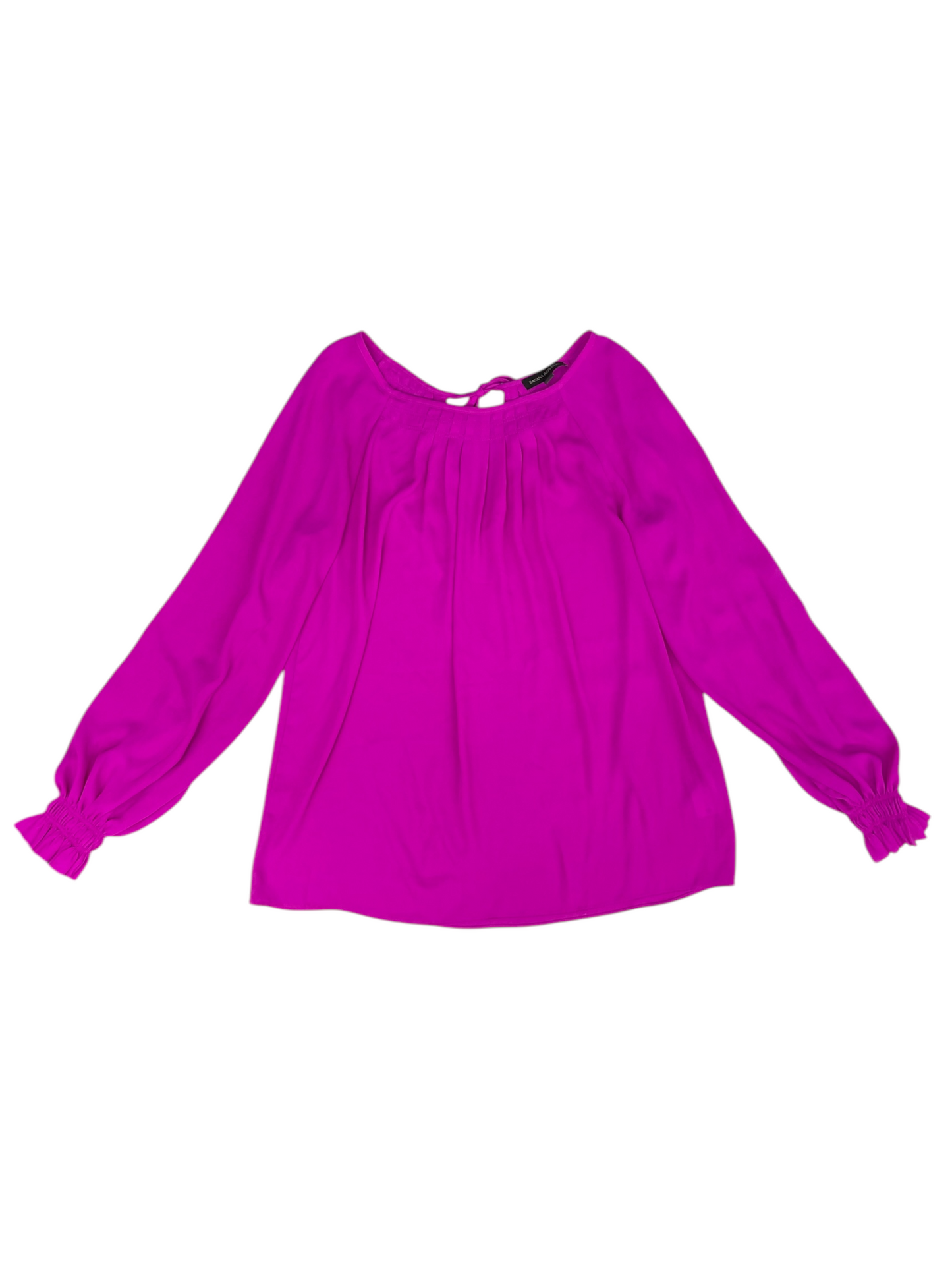 Top Long Sleeve By Banana Republic In Pink, Size: S