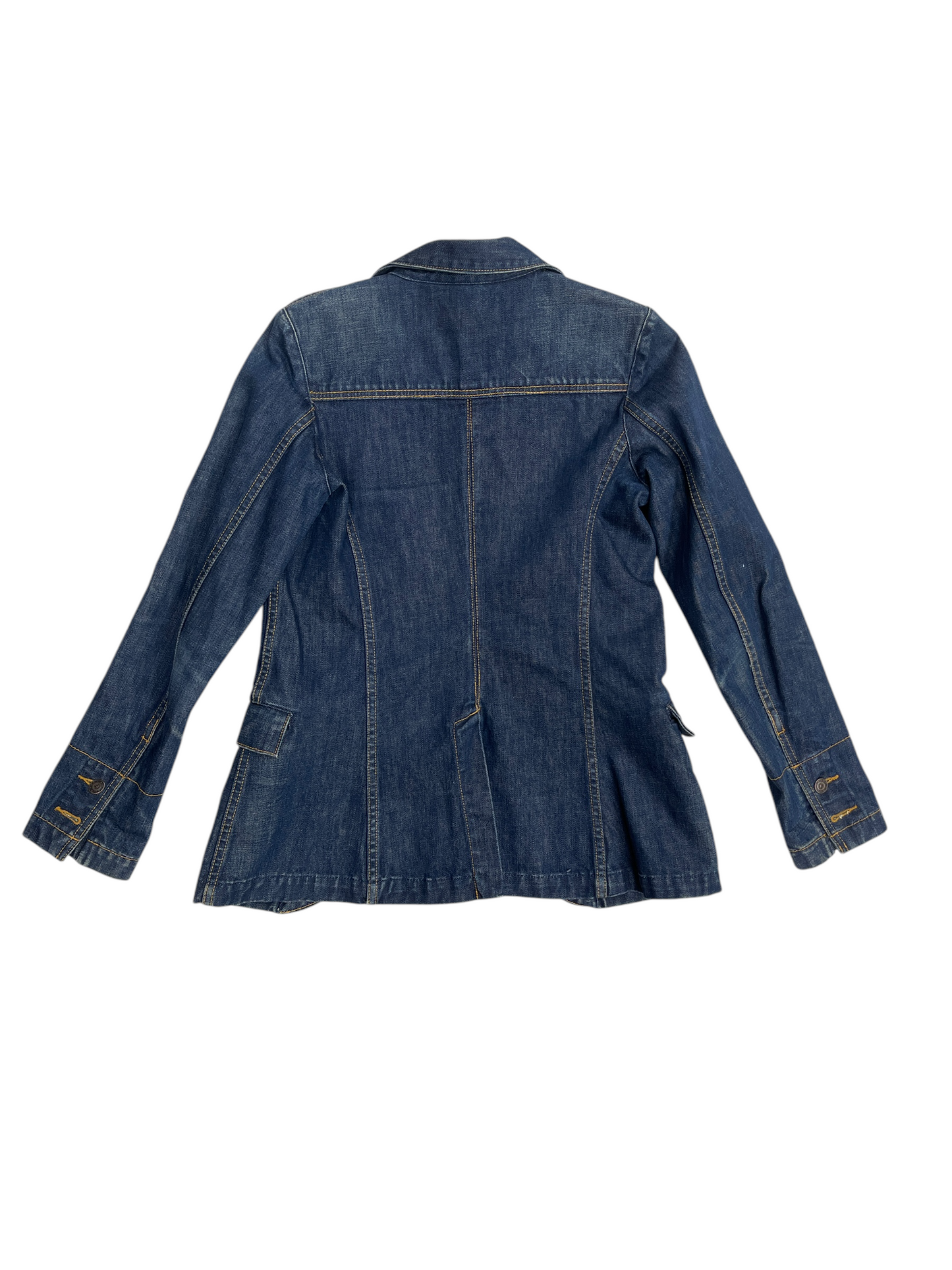 Jacket Denim By Earl Jean In Blue, Size: S