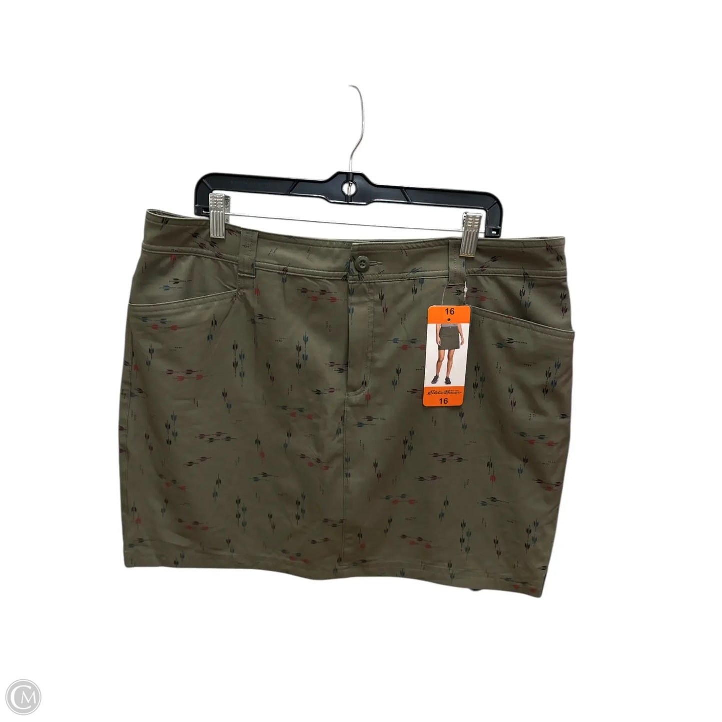 Athletic Skort By Eddie Bauer In Green, Size: 16