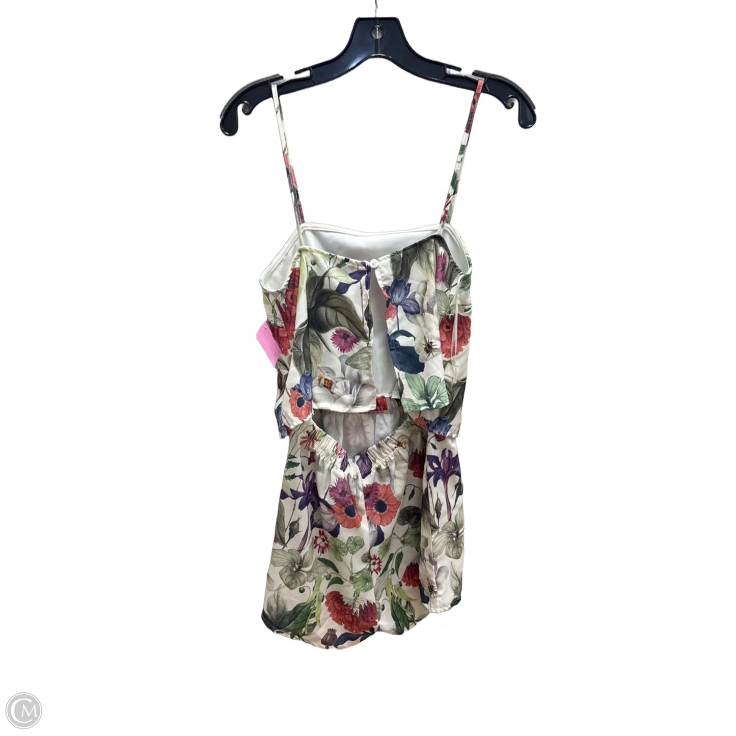 Romper By Clothes Mentor In Floral Print, Size: M