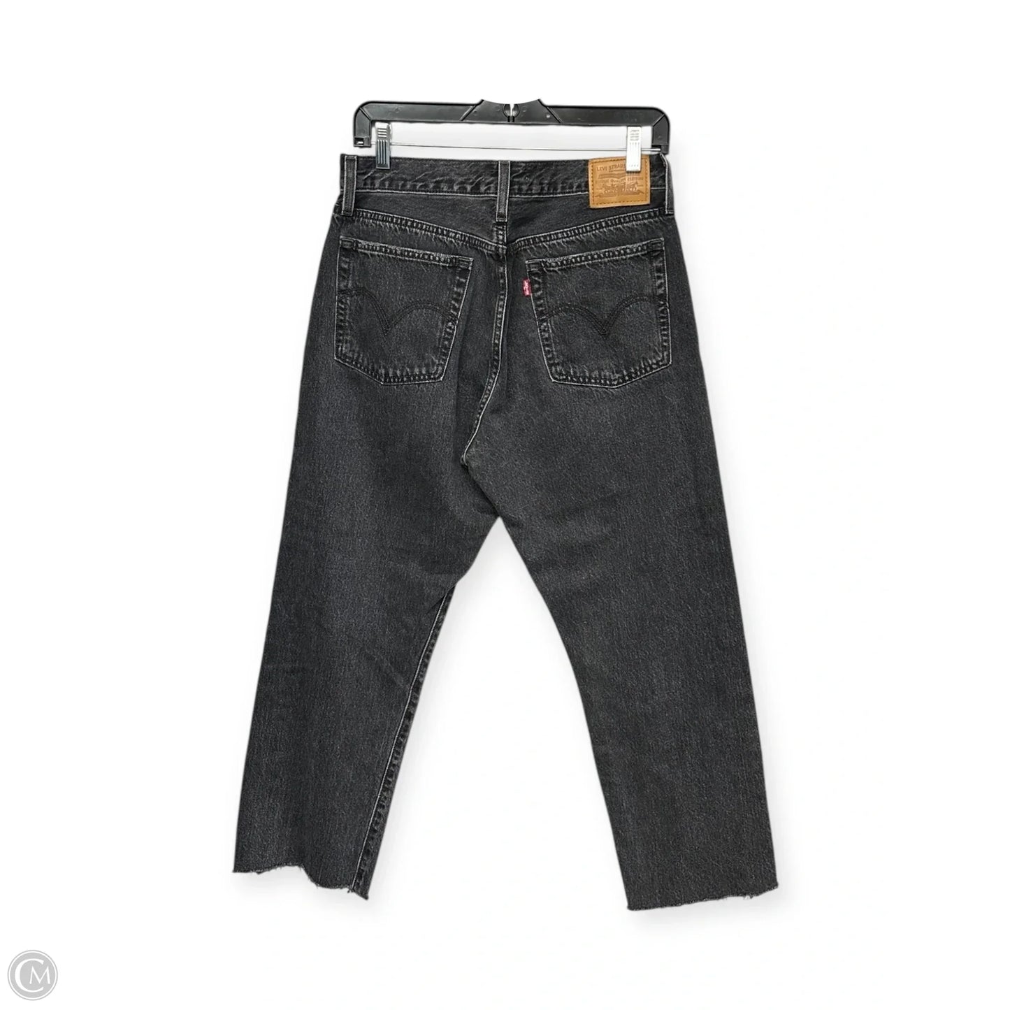 Jeans Cropped By Levis In Black, Size: 30