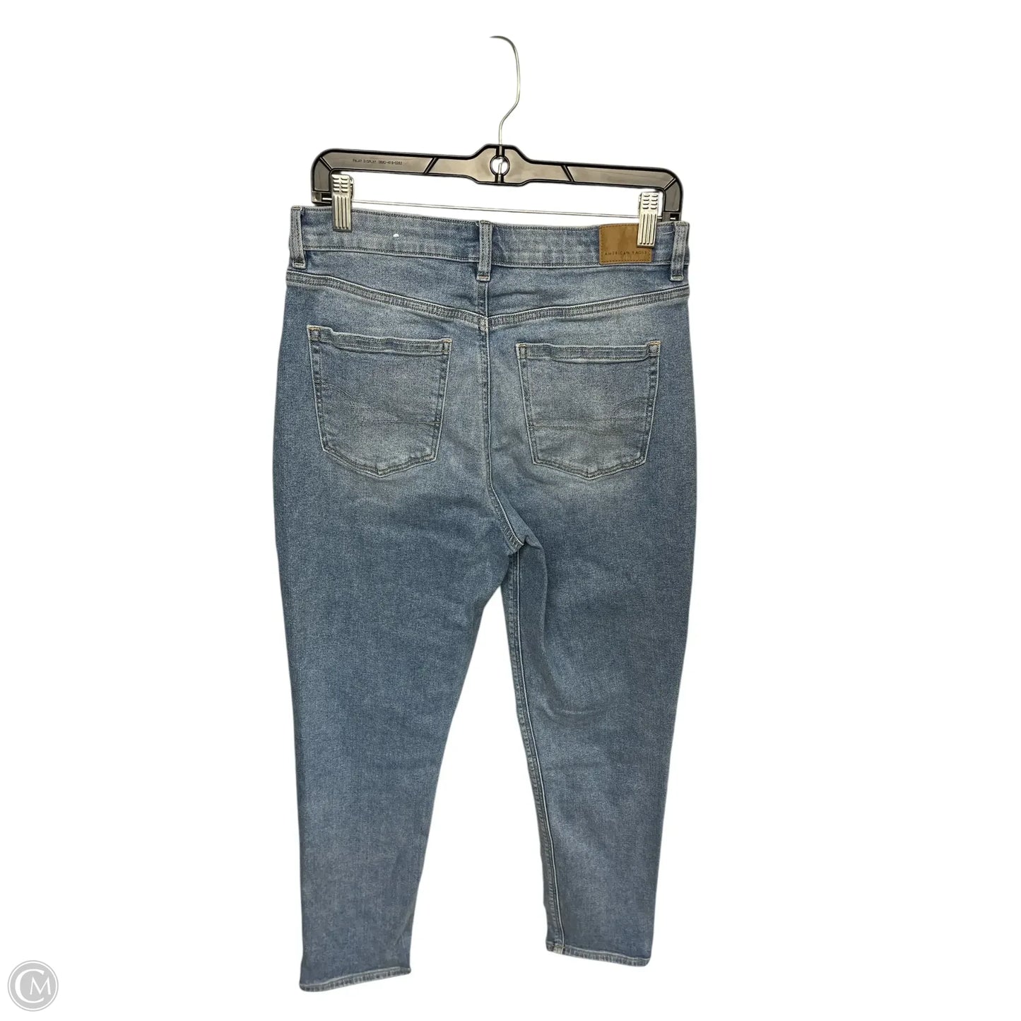 Jeans Skinny By American Eagle In Blue Denim, Size: 10l