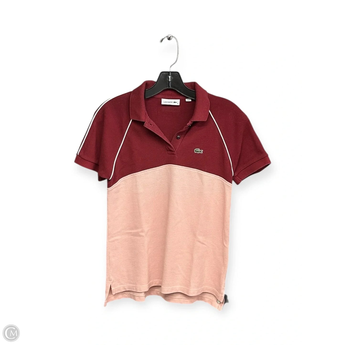 Athletic Top Short Sleeve By Lacoste In Red