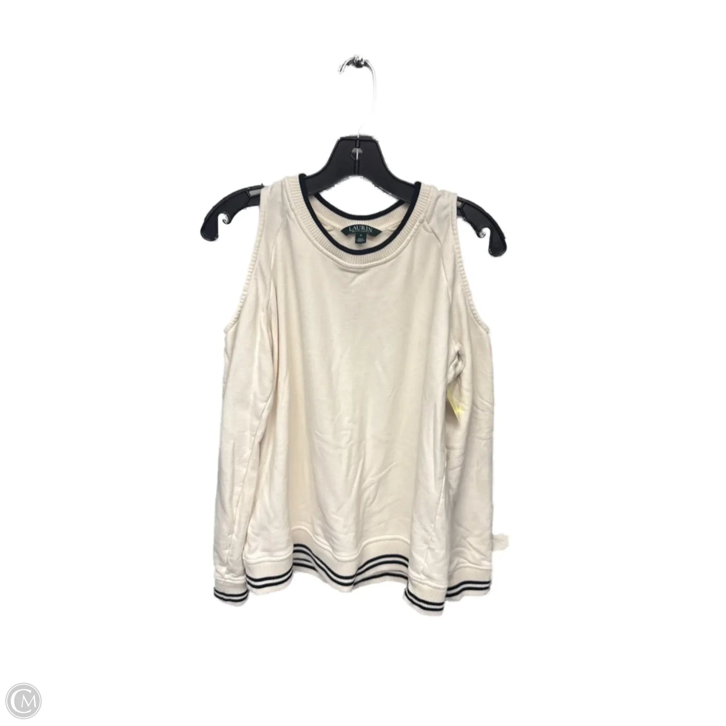 Sweater By Lauren By Ralph Lauren In Cream, Size: M