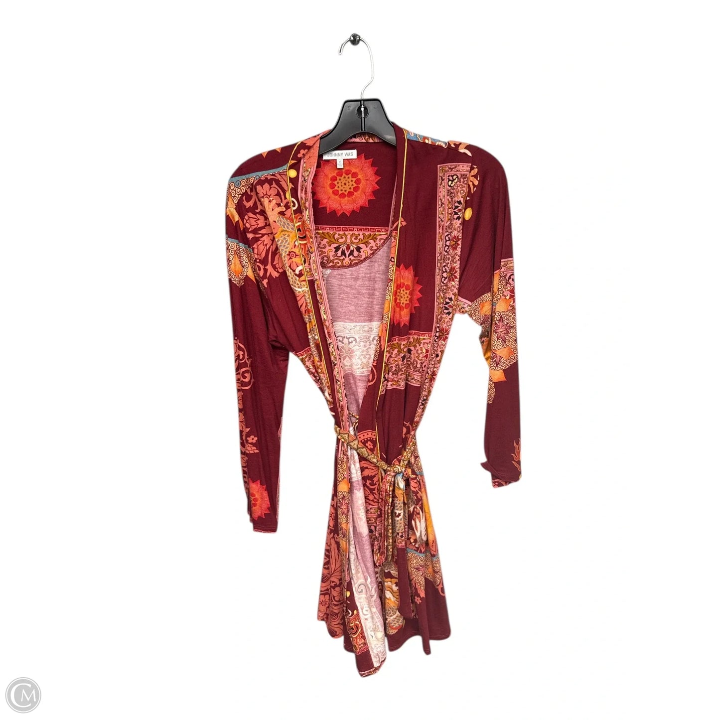 Dress Casual Midi By Johnny Was In Orange & Red, Size: Xs